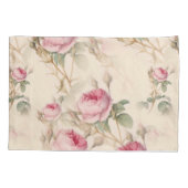 Schöne Vintage Blüte Kissenbezug (Rückseite)