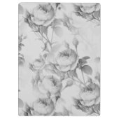 Schöne Vintage Blüte Klemmbrett (Rückseite)