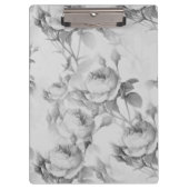 Schöne Vintage Blüte Klemmbrett (Vorderseite)