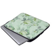 Schöne Vintage Blüte Laptopschutzhülle (Vorne Knopf)