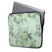 Schöne Vintage Blüte Laptopschutzhülle (Vorderseite Links)