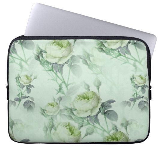 Schöne Vintage Blüte Laptopschutzhülle (Vorderseite)