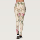 Schöne Vintage Blüte Leggings (Rückseite)