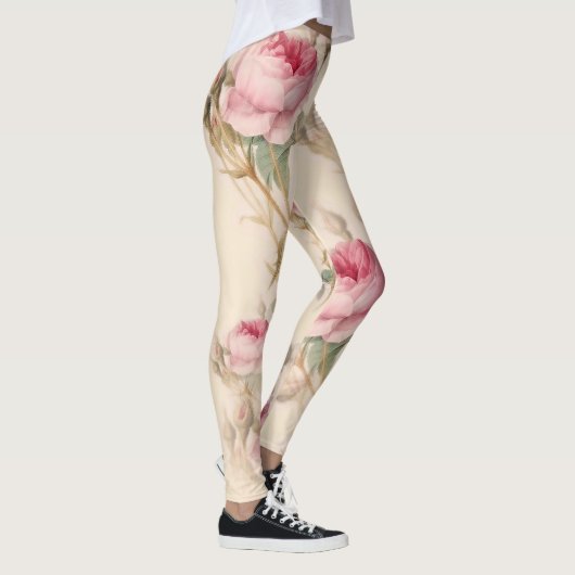 Schöne Vintage Blüte Leggings (Rechts)