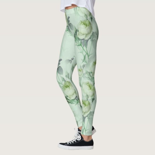 Schöne Vintage Blüte Leggings (Links)