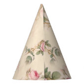 Schöne Vintage Blüte Partyhütchen (Rückseite)