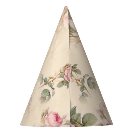 Schöne Vintage Blüte Partyhütchen (Rückseite)