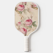 Schöne Vintage Blüte Pickleball Schläger (Vorderseite)