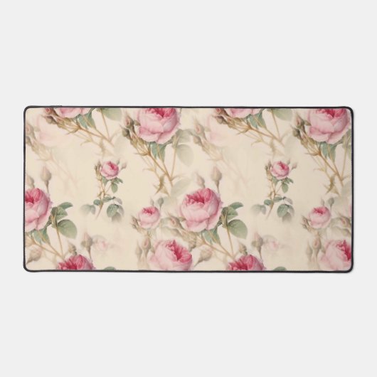 Schöne Vintage Blüte Schreibtischunterlage (Vorderseite)