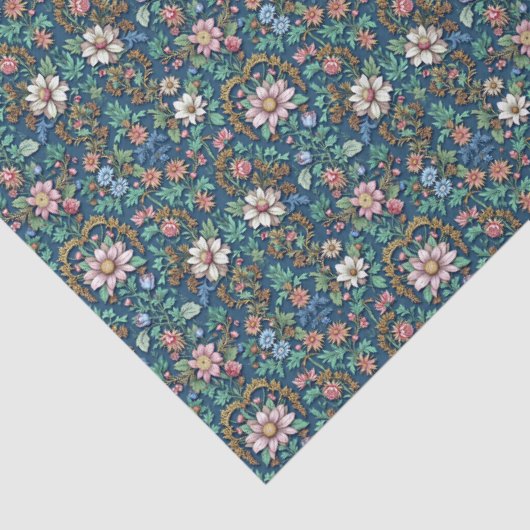 Schöne Vintage Blüte Seidenpapier (Detail)