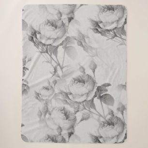 Schöne Vintage Blüte Sherpadecke