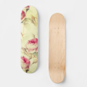 Schöne Vintage Blüte Skateboard (Vorderseite)