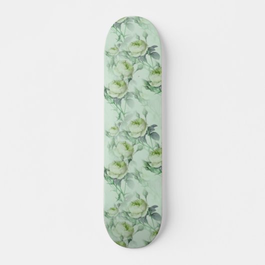 Schöne Vintage Blüte Skateboard (Vorne)