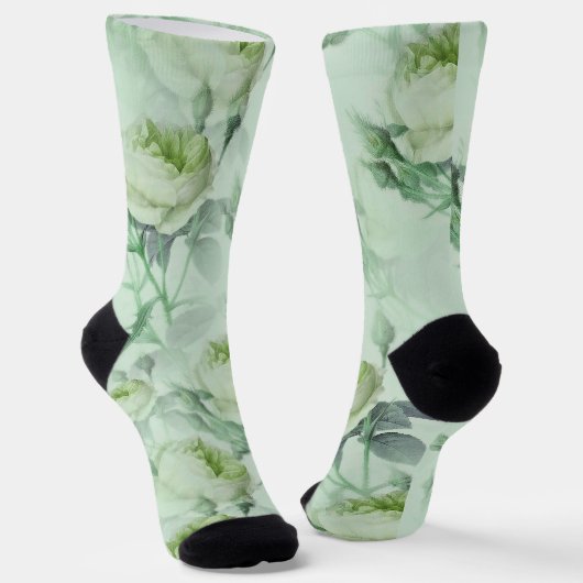 Schöne Vintage Blüte Socken (Gewinkelt)