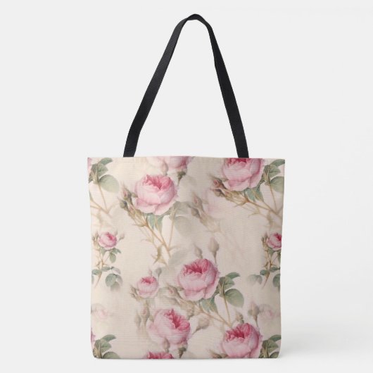 Schöne Vintage Blüte Tasche (Vorderseite)