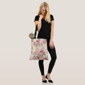 Schöne Vintage Blüte Tasche (Am Model)
