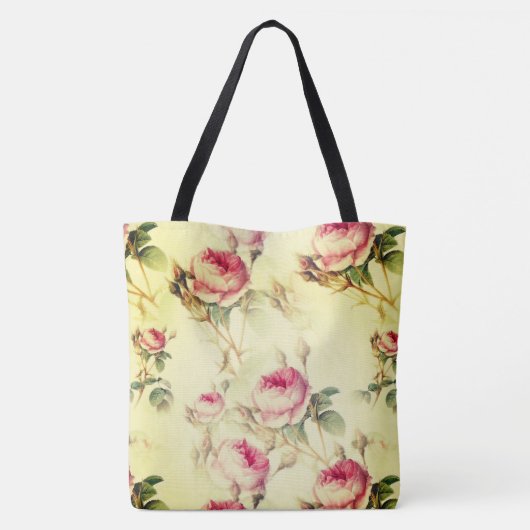 Schöne Vintage Blüte Tasche (Rückseite)