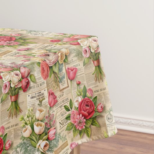 Schöne Vintage Blüte Tischdecke (Beispiel)