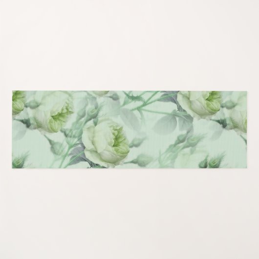 Schöne Vintage Blüte Yogamatte (Vorderseite (Horizontal))