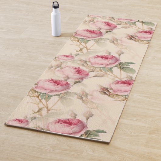 Schöne Vintage Blüte Yogamatte (Beispiel)