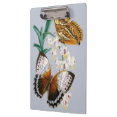 Schöne Vintage Blütenschmetterlingsdarstellung Klemmbrett (Links)