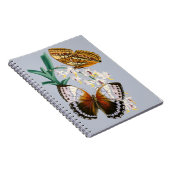 Schöne Vintage Blütenschmetterlingsdarstellung Notizblock (Rechte Seite)