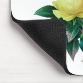 schöne Vintage botanische Abbildung, Rose Mousepad (Ecke)