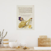 Schöne Vintage botanische Illustration Poster (Küche)