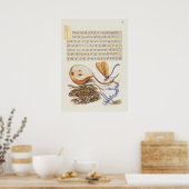 Schöne Vintage botanische Illustration Poster (Küche)
