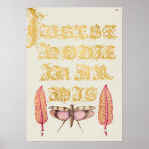 Schöne Vintage botanische Illustration Poster