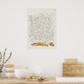 Schöne Vintage botanische Illustration Poster (Küche)