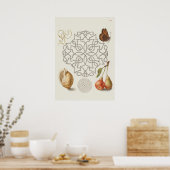 Schöne Vintage botanische Illustration Poster (Küche)