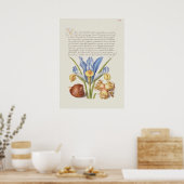 Schöne Vintage botanische Illustration Poster (Küche)