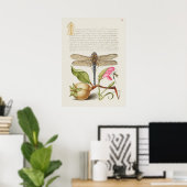 Schöne Vintage botanische Illustration Poster (Heimbüro)