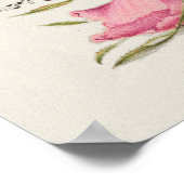 Schöne Vintage botanische Illustration Poster (Ecke)
