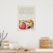 Schöne Vintage botanische Illustration Poster (Küche)