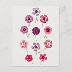 Schöne Vintage botanische Illustration Postkarte