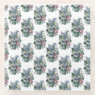 Schöne Vintage Country Bouquet Muster Untersetzer