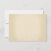 schöne Vintage Design Hochzeit rsvp Karte (Rückseite)