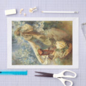 Schöne Vintage Entdeckungskunst Seidenpapier (Handwerk)