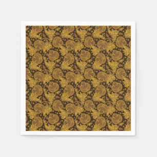 Schöne vintage-ethnische elegante Blumenmuster Serviette