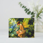 Schöne Vintage Fairy Postkarte (Stehend Vorderseite)