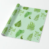 Schöne Vintage-Farn-Gemälde Geschenkpapier (Ungerollt)