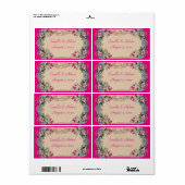 Schöne Vintage Flora, Weinflaschen (Vorne)