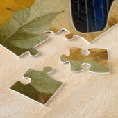 Schöne Vintage Frau mit Bluebird Puzzle (Seite)