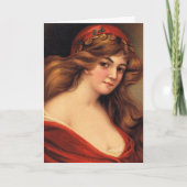 Schöne Vintage Frau, Muttertag Karte (Vorderseite)