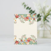 Schöne, Vintage Frühlingsblumen Postkarte (Stehend Vorderseite)