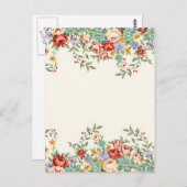 Schöne, Vintage Frühlingsblumen Postkarte (Vorne/Hinten)