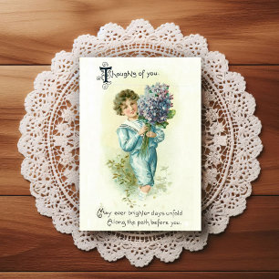 Schöne Vintage-Geburtstagsgrüße aus dem frühen 20. Postkarte