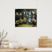 Schöne Vintage Geisha Japan Magic Lantern Slide Poster (Küche)